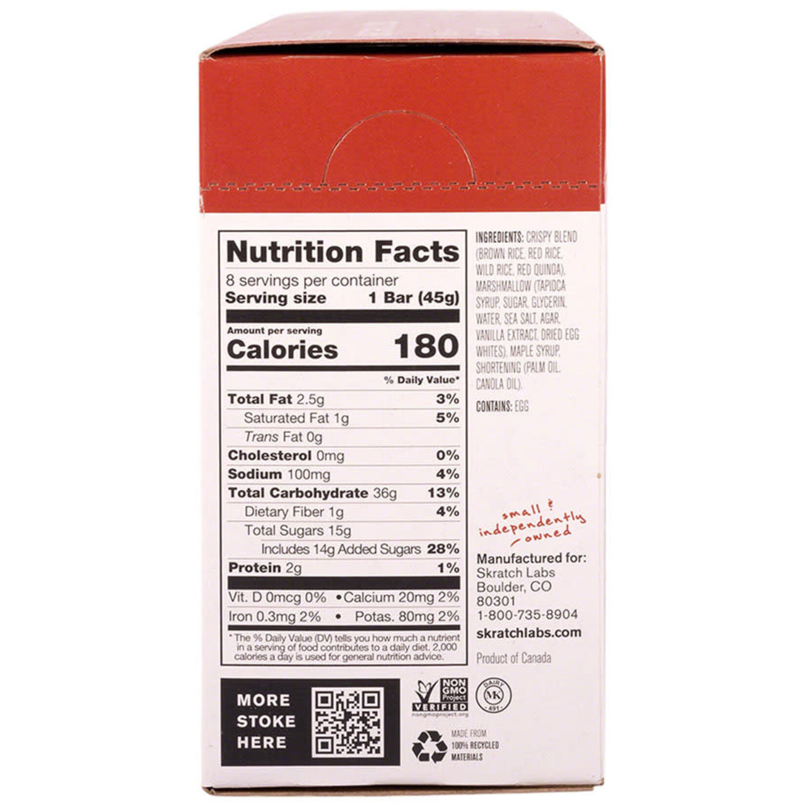 Skratch Labs Skratch Labs Crispy Rice Cake Bar