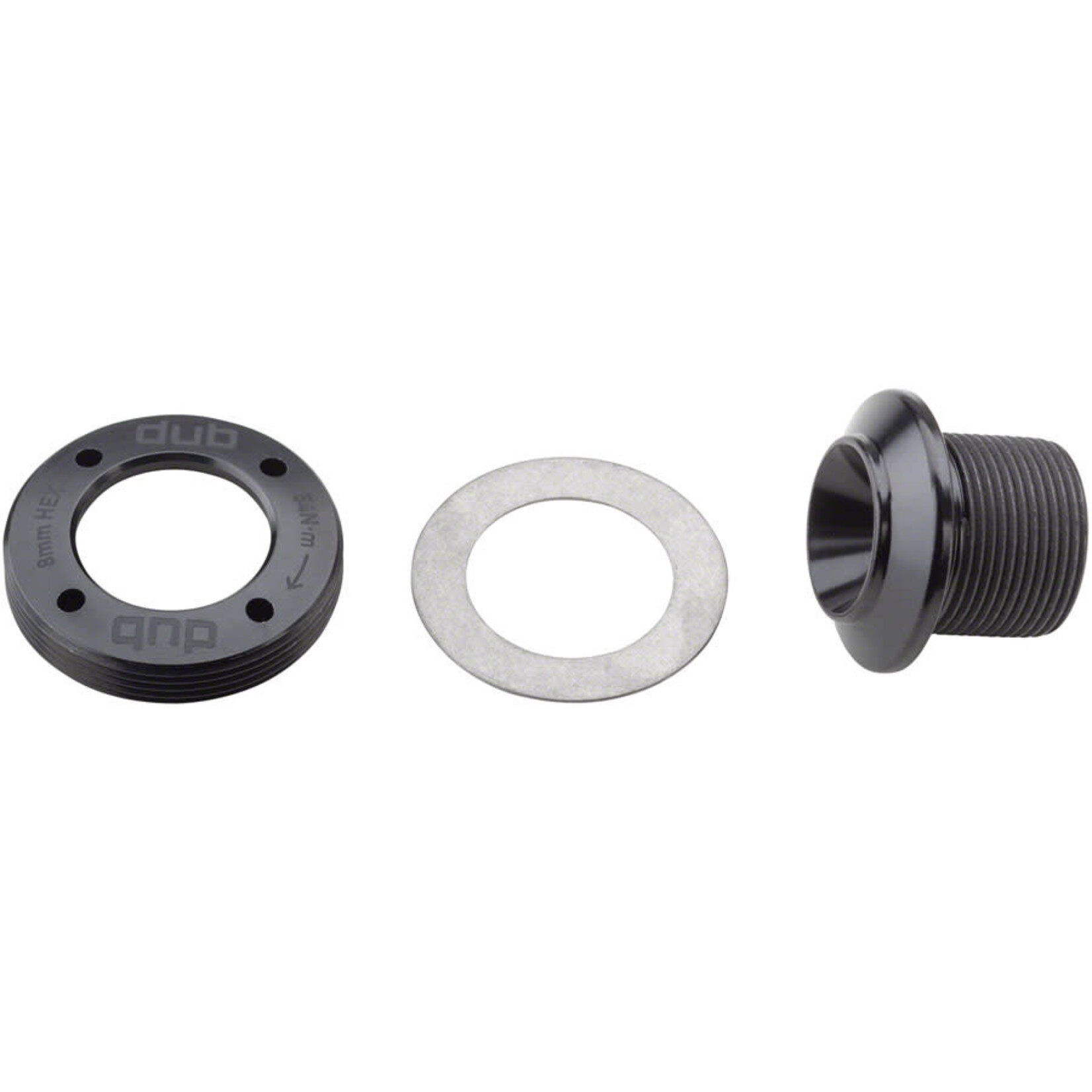 SRAM SRAM DUB Crank Arm Bolt Kit - M18/M30, Self-Extracting, For SRAM/Truvativ, Black Stealth