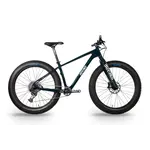 Borealis Borealis Crestone GX AXS Eagle Fat Bike  Raw Carbon Green/Silver LG 27.5" HED Wheels w/Hope Hubs
