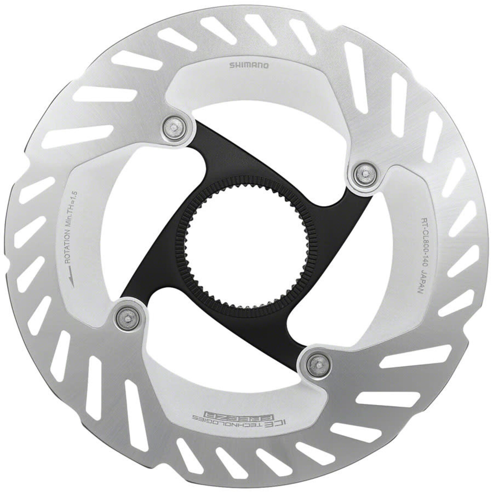 Shimano Shimano GRX RT-CL800 S Disc Brake Rotor with Lockring - 140mm, CenterLock, Silver