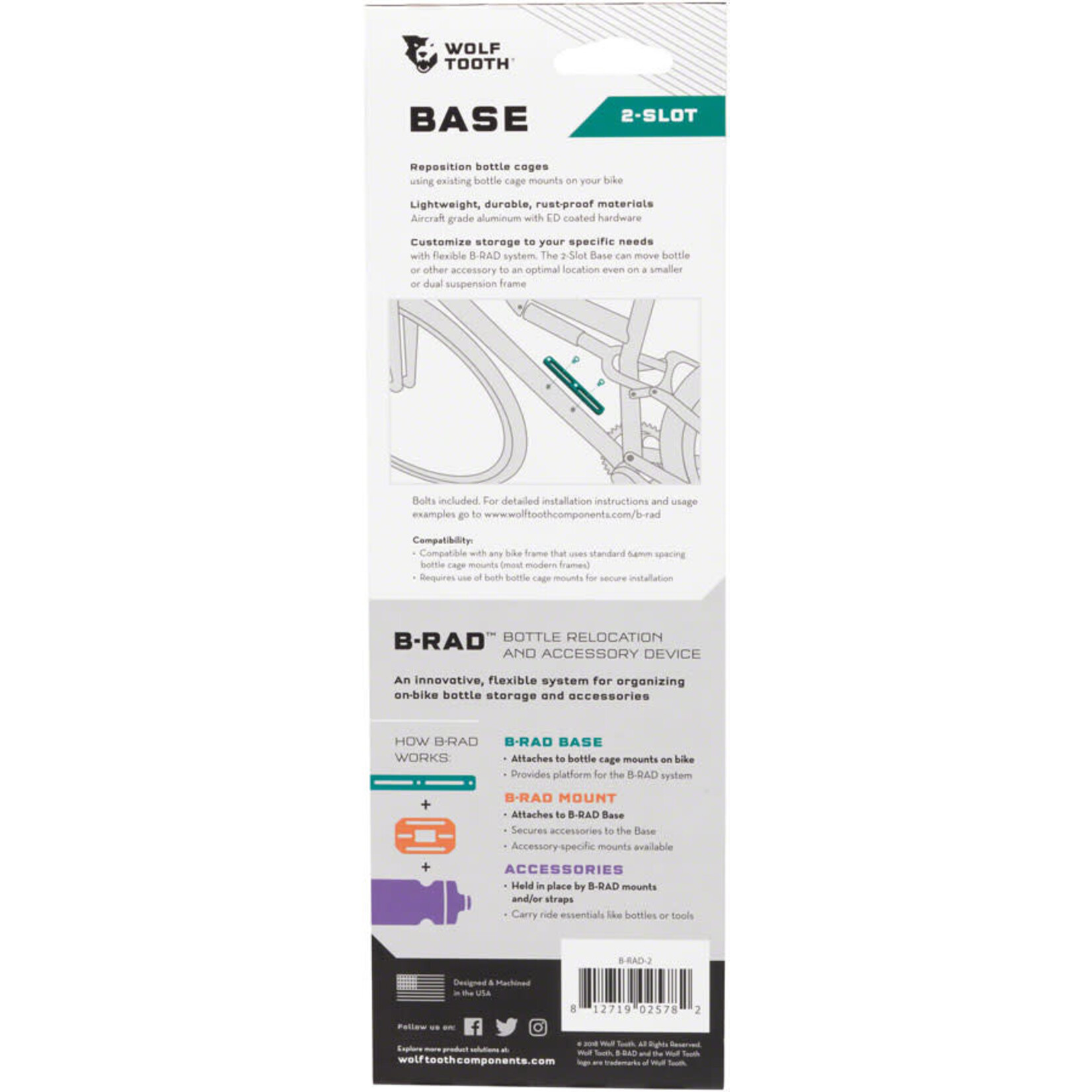 Wolf Tooth Wolf Tooth B-RAD 2 Base Mount
