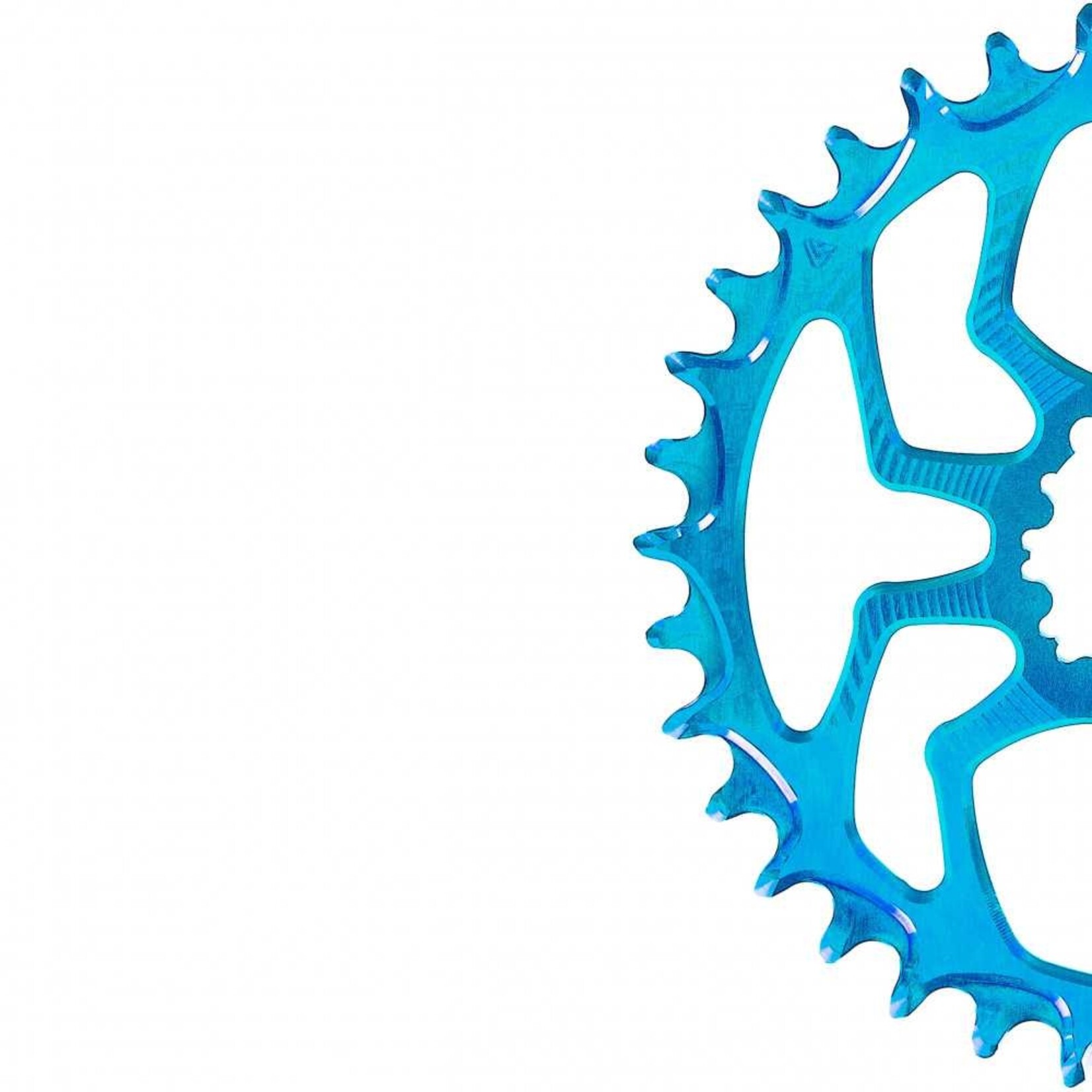 Alugear Alugear SRAM 3 bolt Oval Fat Bike (-4mm offset) Chainring - Size: 30T - Color: Blue