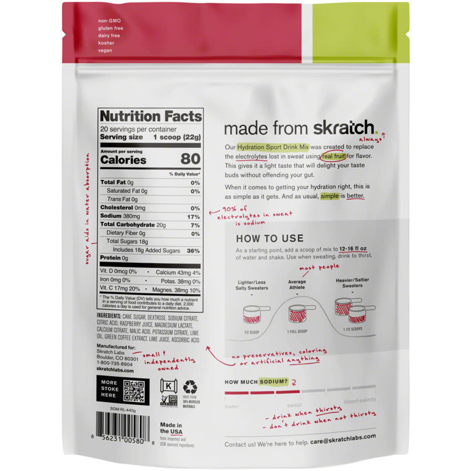 Skratch Labs Skratch Labs Sport Hydration Drink Mix