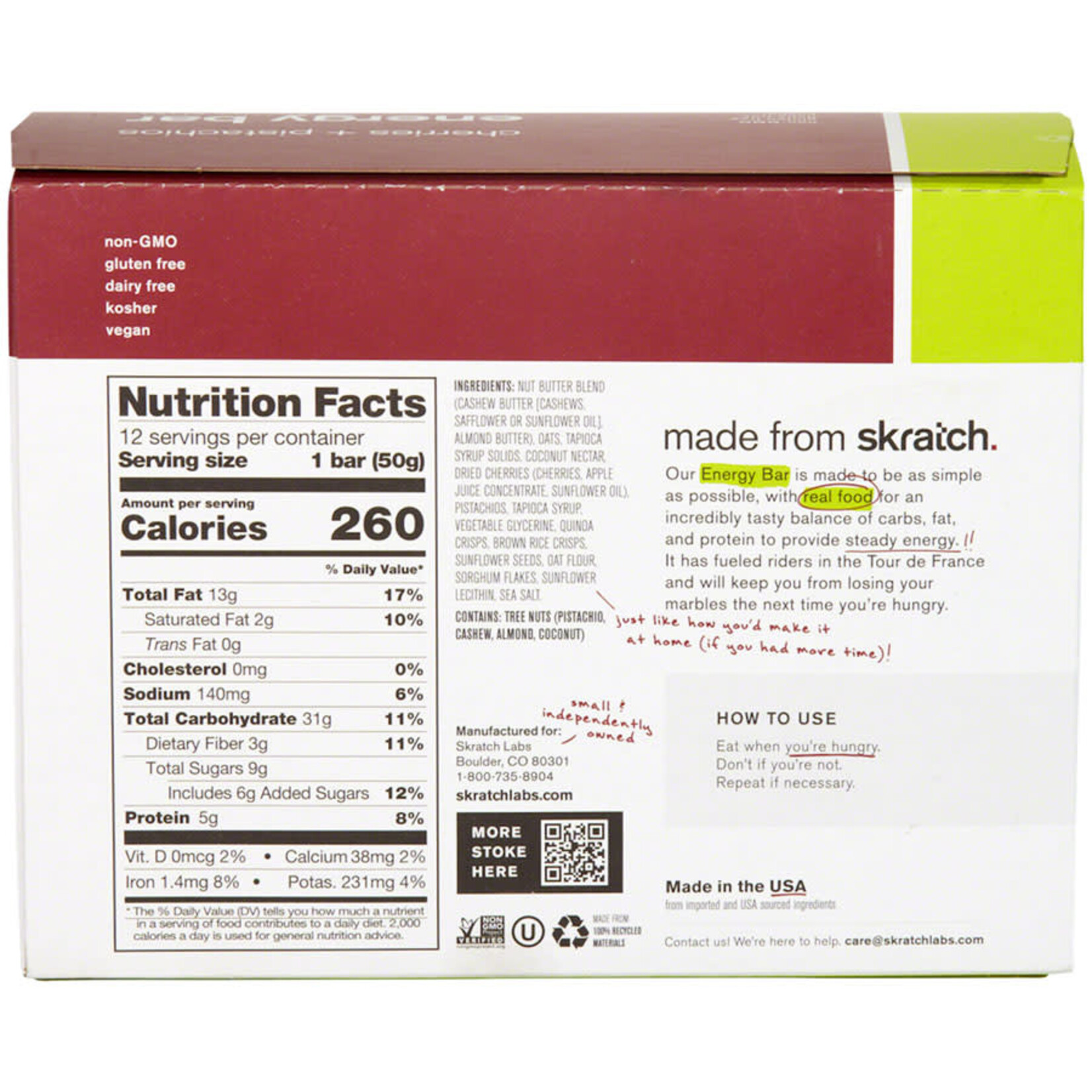 Skratch Labs Skratch Labs Anytime Energy Bar
