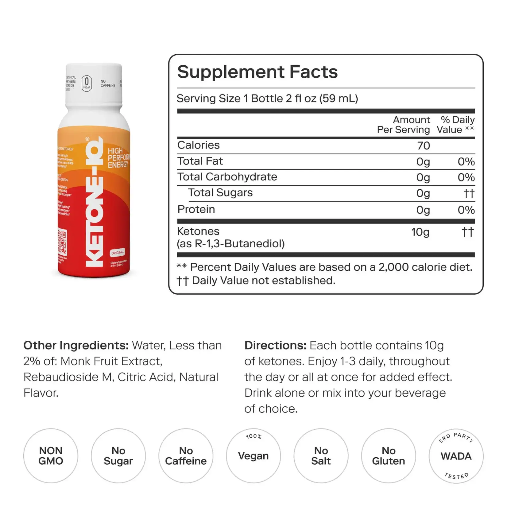 Ketone-IQ Ketone-IQ Classic 2oz single serve - 6ct box