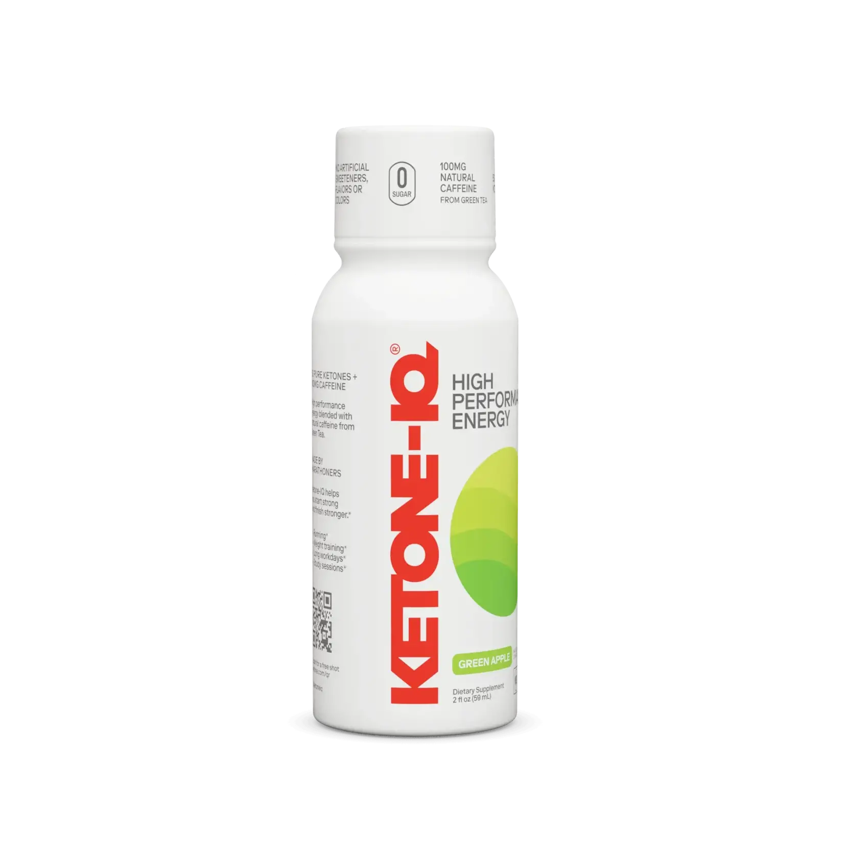 Ketone-IQ Ketone-IQ +Caffeine - Green Apple 2oz single serve - 6ct box