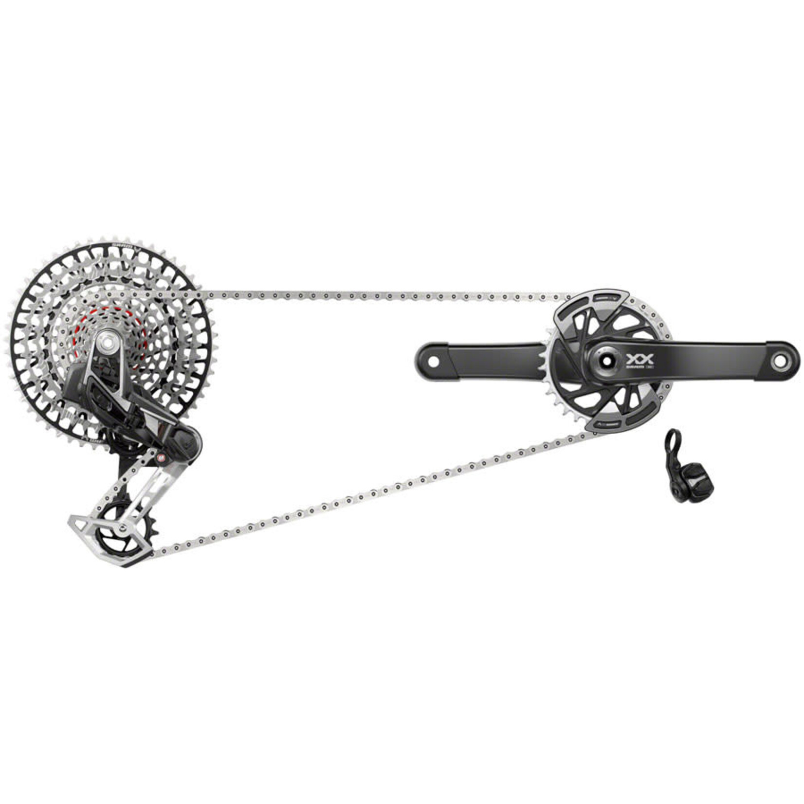 SRAM SRAM XX T-Type Eagle AXS Groupset 170mm Blk  NLA>