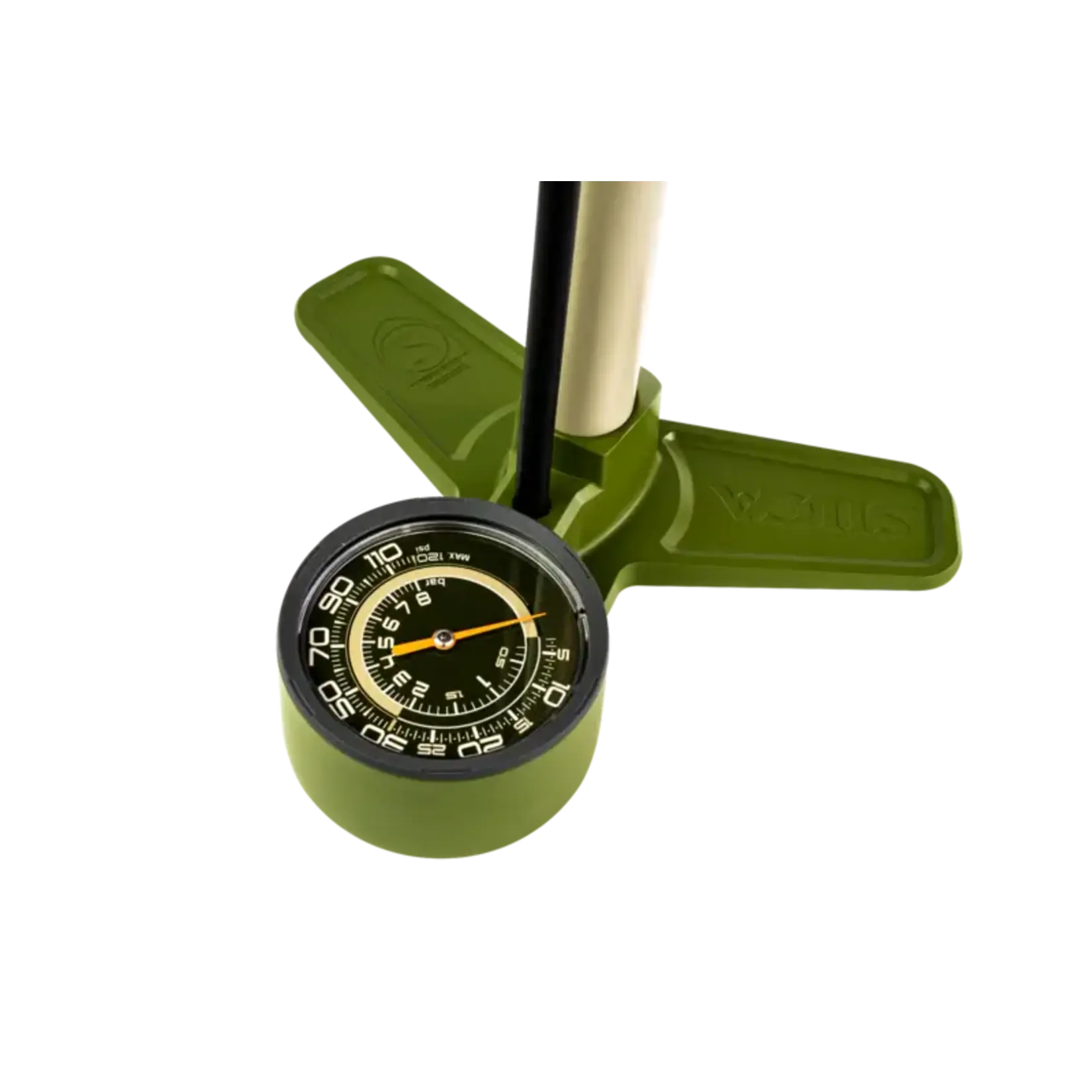 Silca Silca Terra Floor Pump - Aluminum Barrel, 2-Stage Gauge, 120psi, Gray