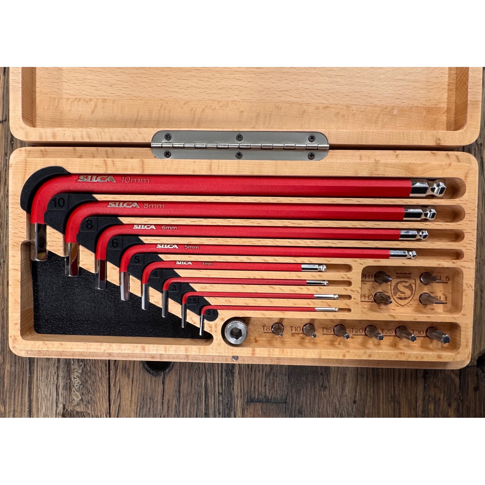 Silca Silca HX-ONE Conifer Bike Shop Custom Engraved home essentials tool kit in wood box