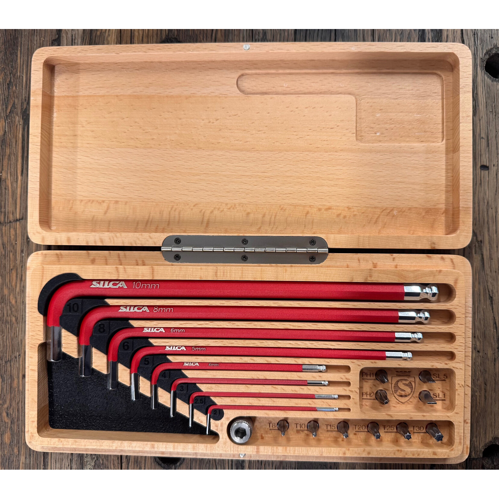 Silca Silca HX-ONE Conifer Bike Shop Custom Engraved home essentials tool kit in wood box