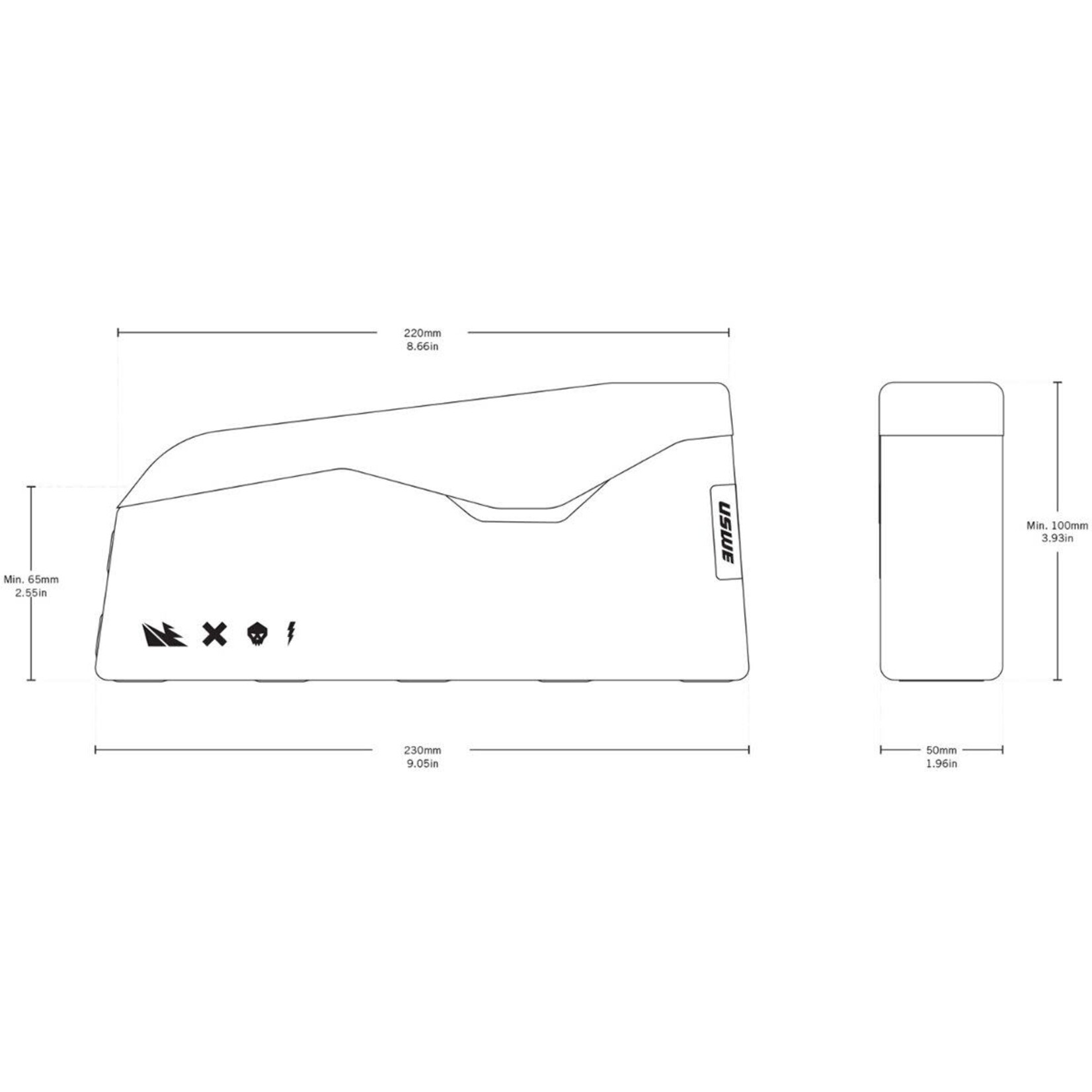 USWE USWE Magnetic Top Tube Bag