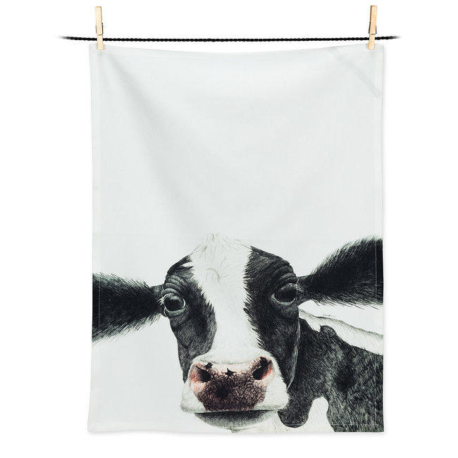 Rosa Cow Tea Towel - 20x28"L
