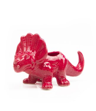 Chive Red Triceratops Planter