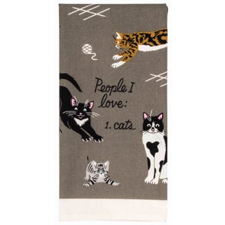 Blue Q People I Love: Cats Dish Towel