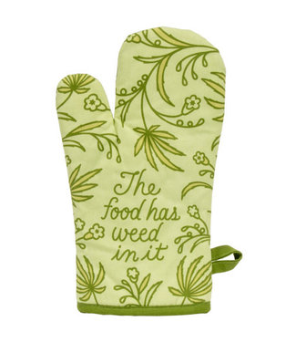 Blue Q Food Has Weed In it Oven Mitt