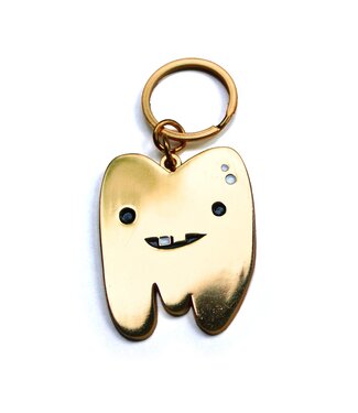 I Heart Guts Gold Tooth Keychain