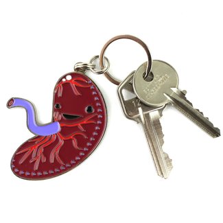 I Heart Guts Placenta Keychain