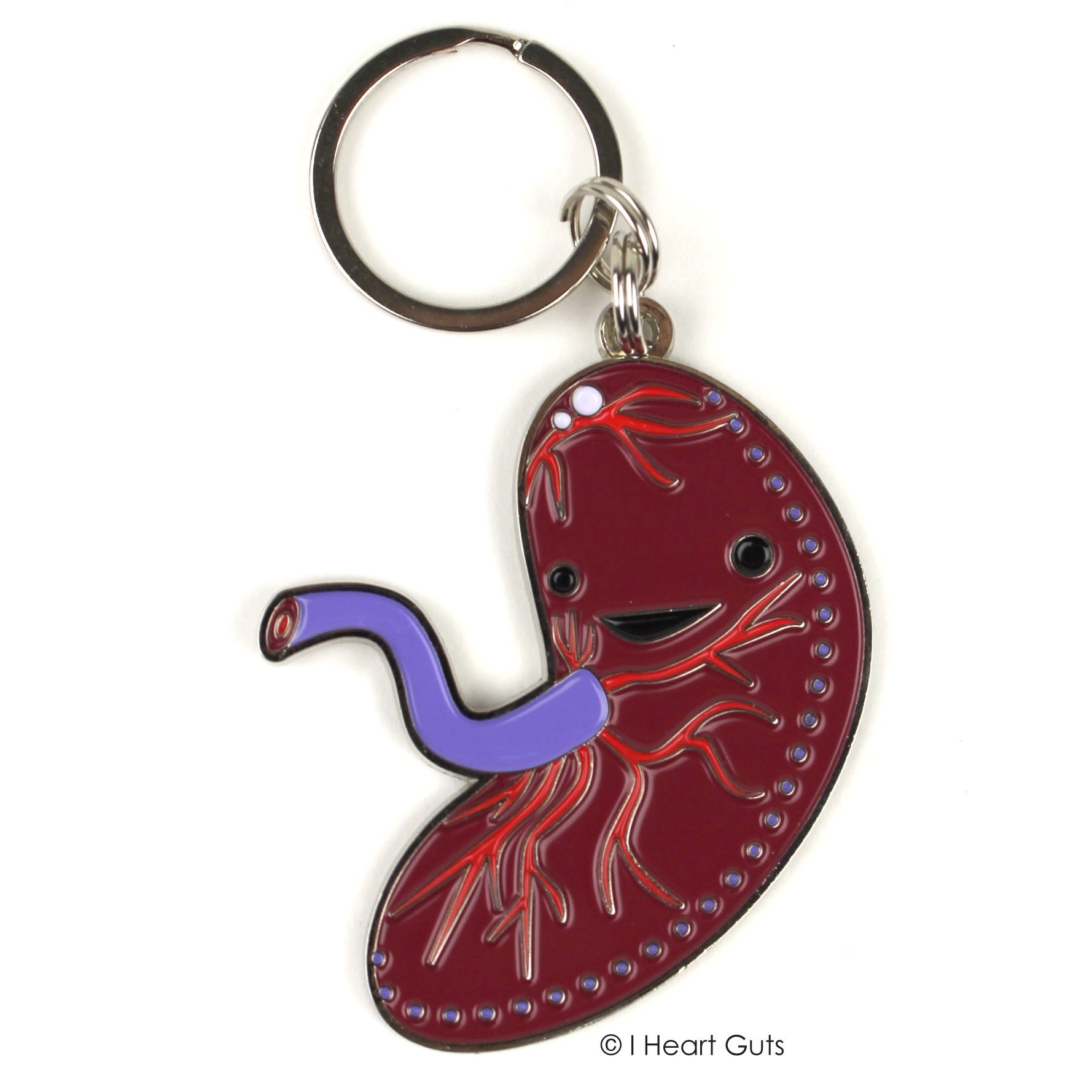 I Heart Guts Placenta Keychain