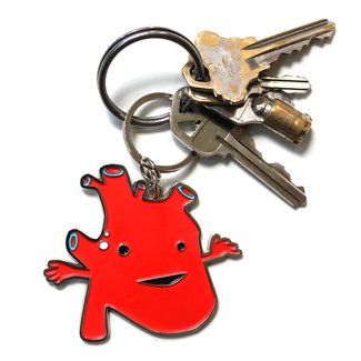 I Heart Guts Heart Keychain - I Got the Beat