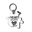 Heart Keychain - I Got the Beat