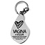 Vagina + Vulva Keychain With Sparkly Clit Face