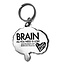 Brain Keychain - All You Need is Lobe