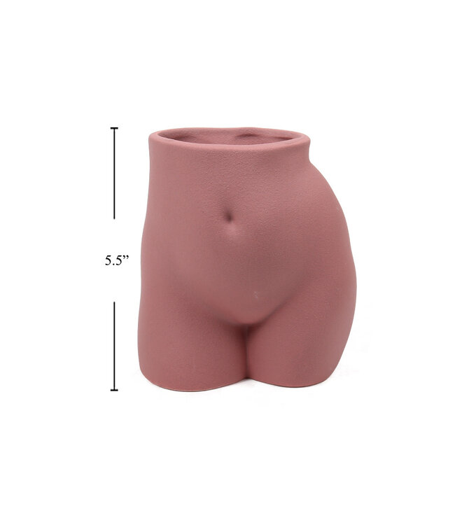 Female Figure Planter, Porcelain 4.75"x 5.25"