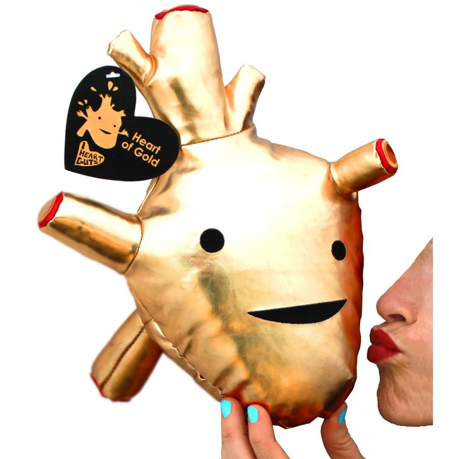 Heart of Gold Plush-Metallic Vinyl: Expressive and Special