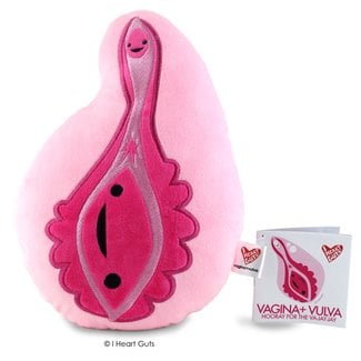 I Heart Guts Vulva+Vagina Zip Pouch Plush-Hooray for the Va-Jay-Jay