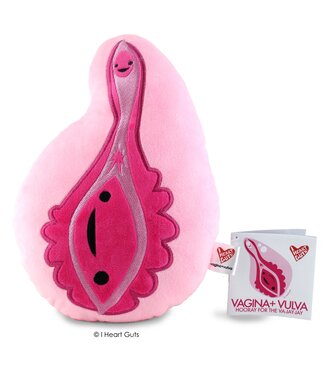 I Heart Guts Vulva+Vagina Zip Pouch Plush-Hooray for the Va-Jay-Jay