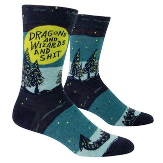 Blue Q Dragons, Wizards and Shit Men's Socks