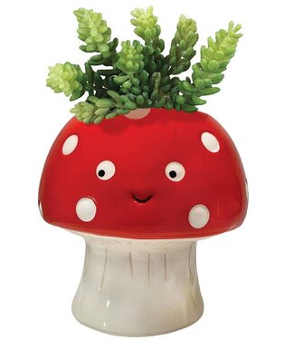Streamline Kawaii Mushroom Planter - Small