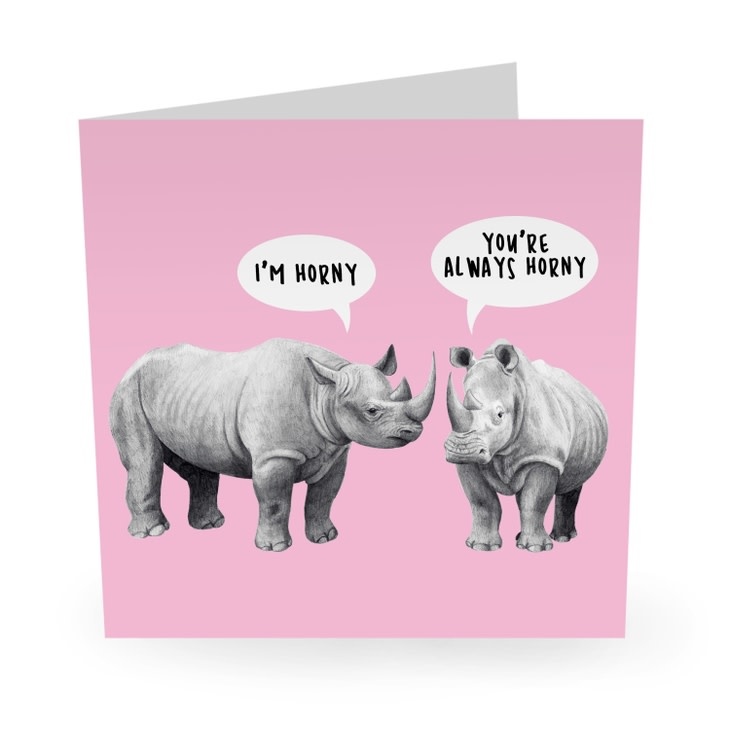 Always Horny Card Ziya Blue