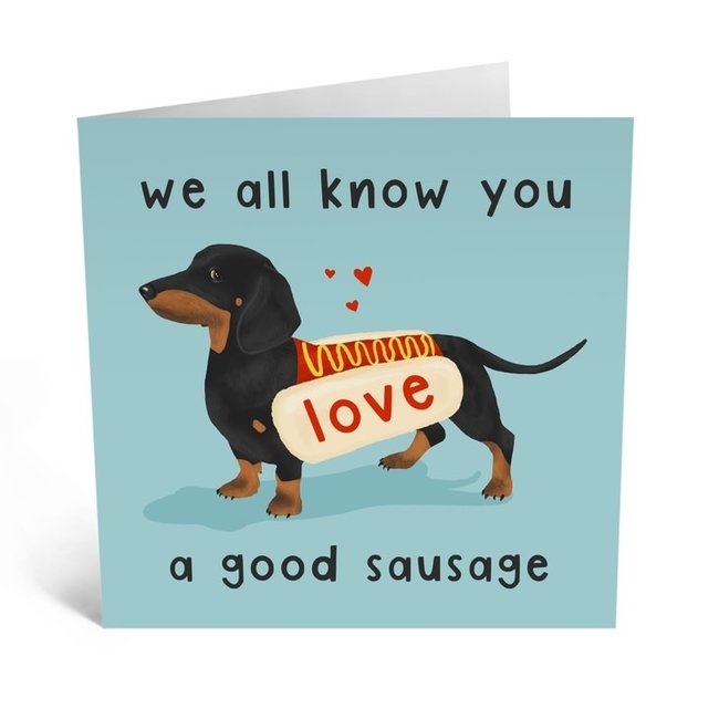 Love a Good Sausage Card~Blank Inside