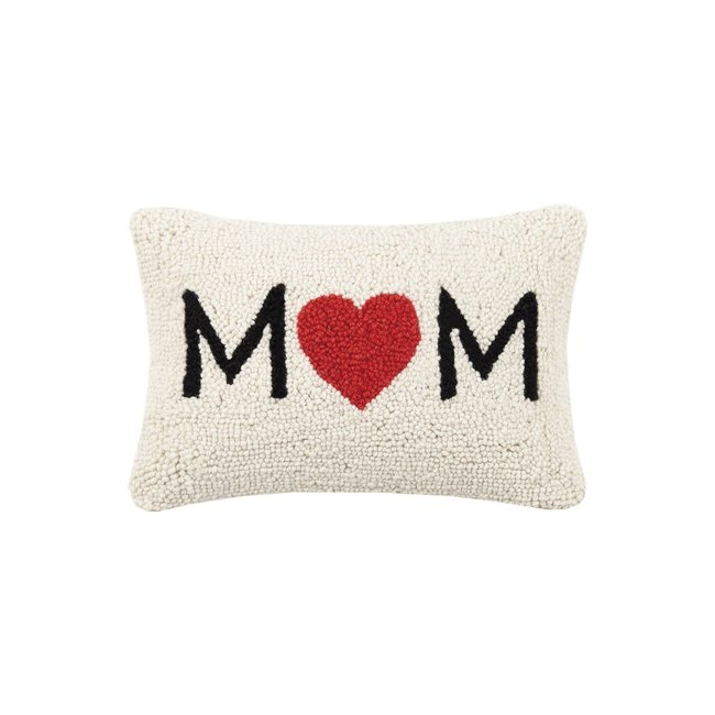 Mom Heart Hook 8"x12" Pillow