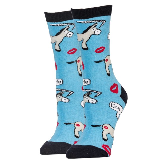 Kiss My Ass Woman's Crew Socks