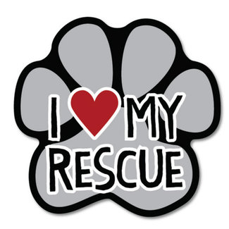 Funatic I Love My Rescue Sticker