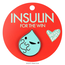 I Heart Guts Insulin Drop Pin: Wearable Cheer!