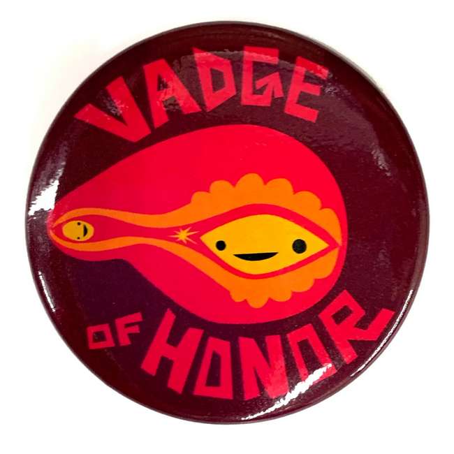 Vadge of Honor Magnet: A Cheeky Twist to Your Fridge Decor!