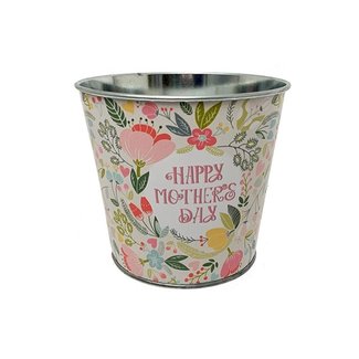 Hofland Ltd. Mothers Day Floral Metal Pot 4.5"