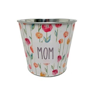 Hofland Ltd. Mom's Flower Wall Metal Pot 4.5"