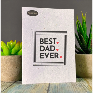 Plantable Greetings Best Dad Ever Plantable Card