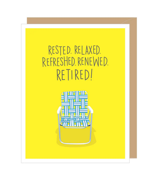 Apartment 2 Cards Lawn Chair Retirement Card