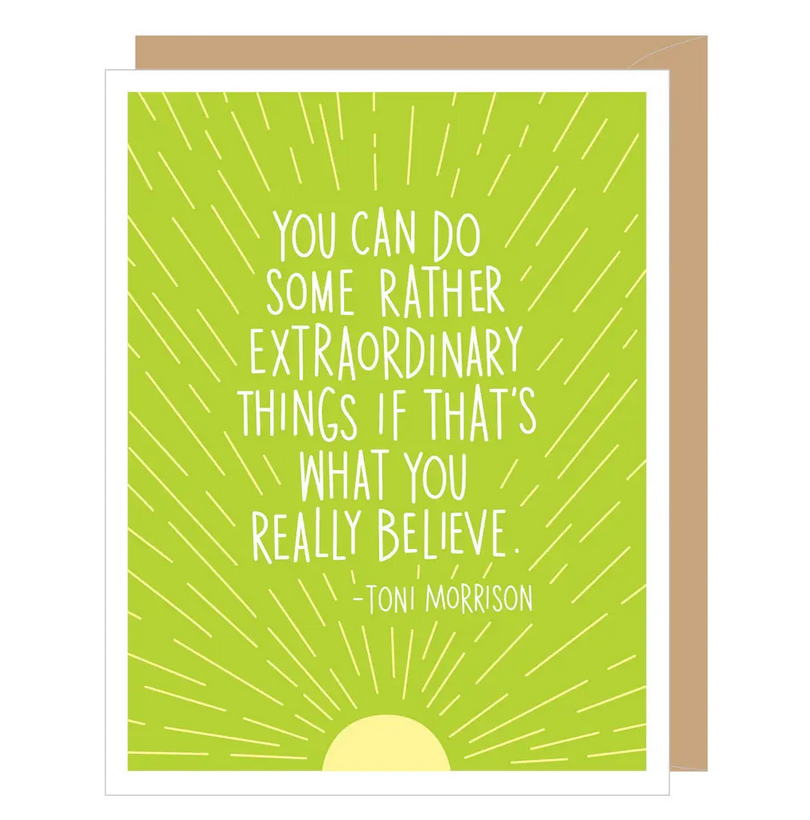 Toni Morrison Quote Graduation Card