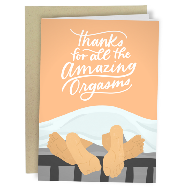 Thanks for all the Orgasms card