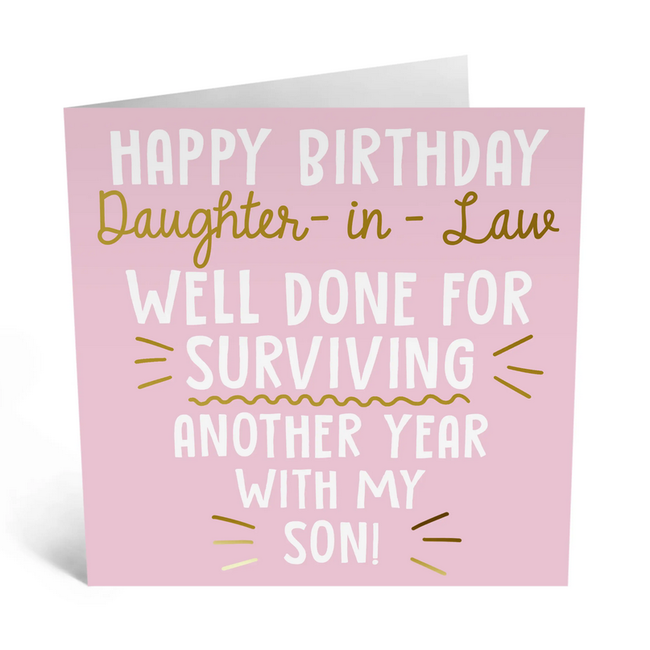 Daughter in Law Birthday card