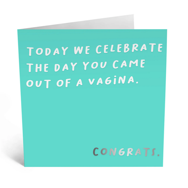 The Day You Came Out of a Vagina card