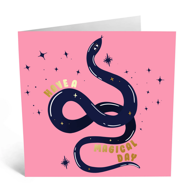 Have a Magical Day Snake card