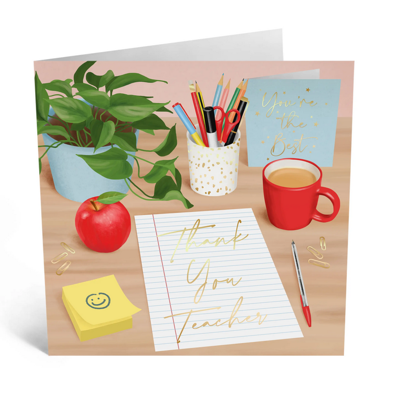 Thank You Teacher Greeting Card