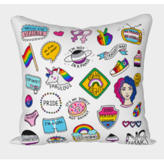 Ziya Blue Ziya Blue Pillow Pride Equal Rights